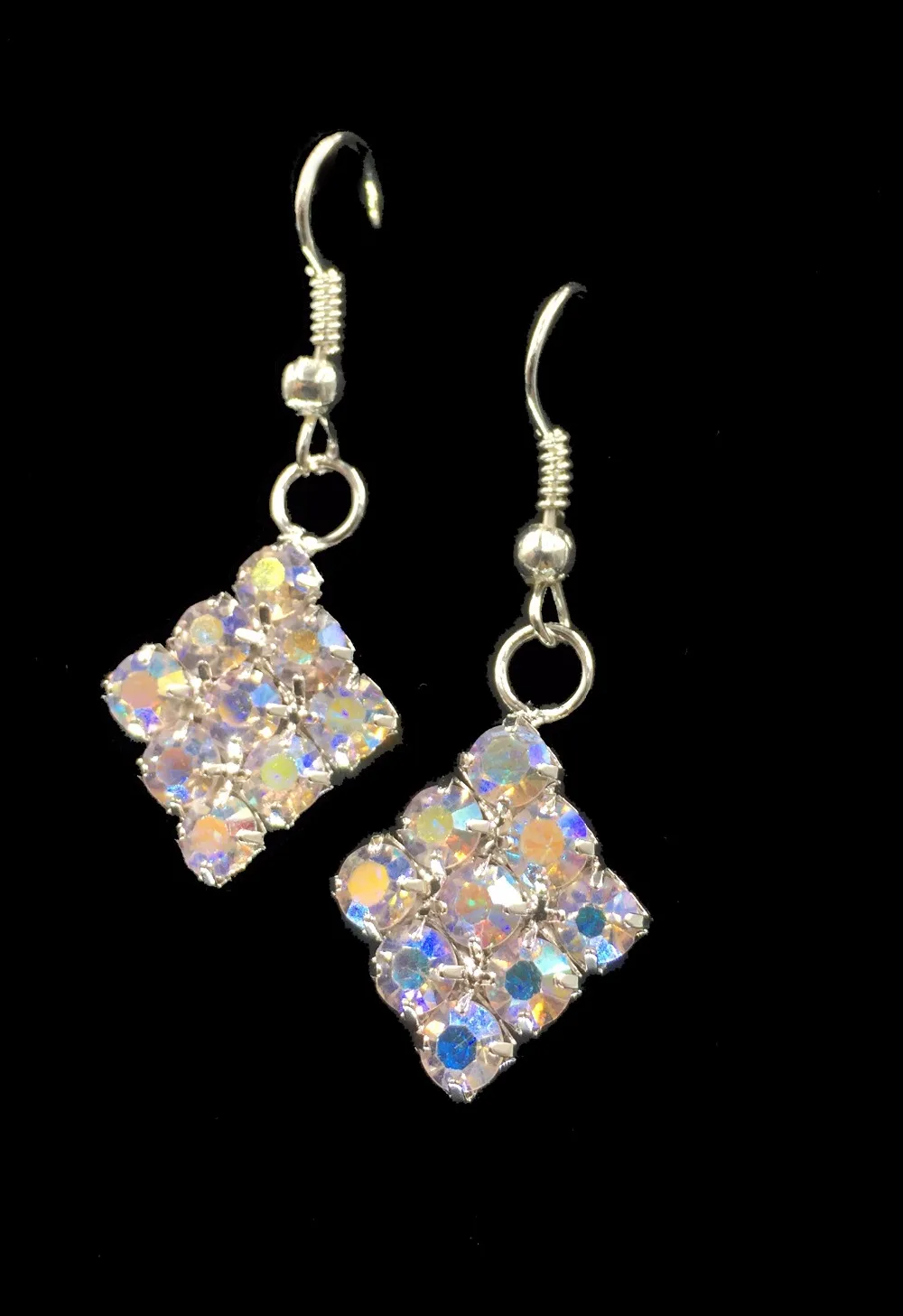 Серьги-стразы DollyBling прямоугольные ERN-52215