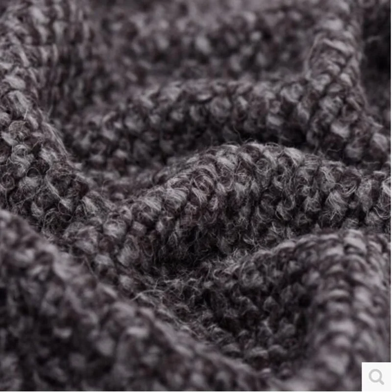 Серый вязаный круг шерсть утолщение большой Пушистый Осень и зима ткань 478
