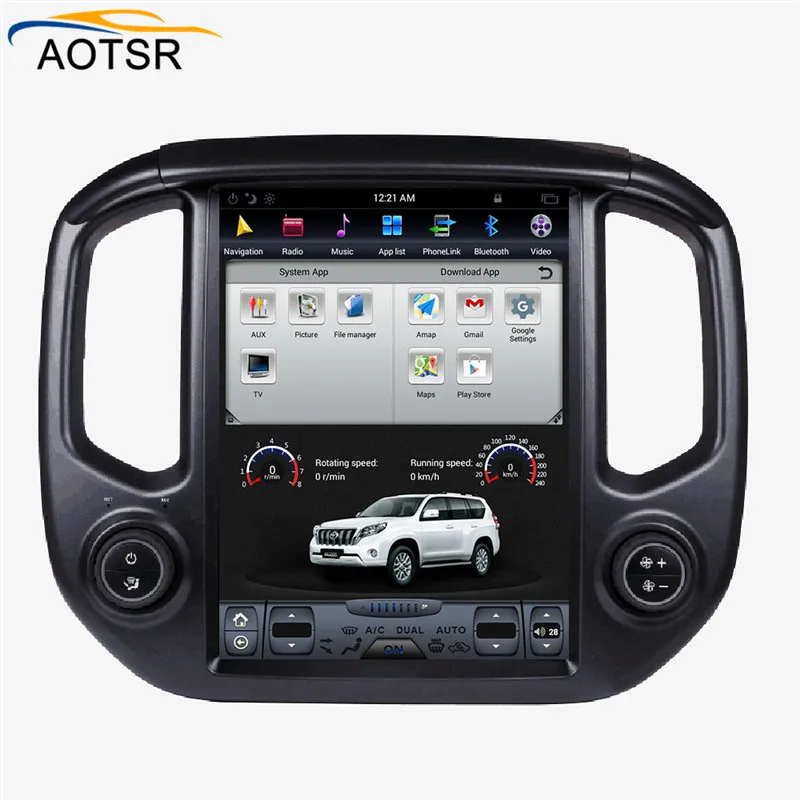 Tesla стиль большой экран Android автомобильный DVD Стерео Авторадио для Chevrolet Colorado/GMC CANYO- Мультимедиа gps Навигация BT