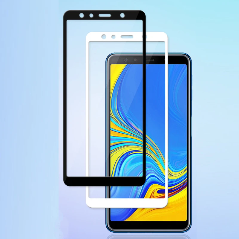 3D закаленное стекло для Samsung Galaxy A7 2018 полноэкранная Защитная пленка экрана