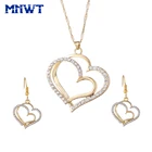 MNWT, очаровательные модные золотые ожерелья для женщин, кулоны в виде сердца, чокер, женское романтическое ожерелье, роскошное ювелирное изделие, подарок на выпускной вечер