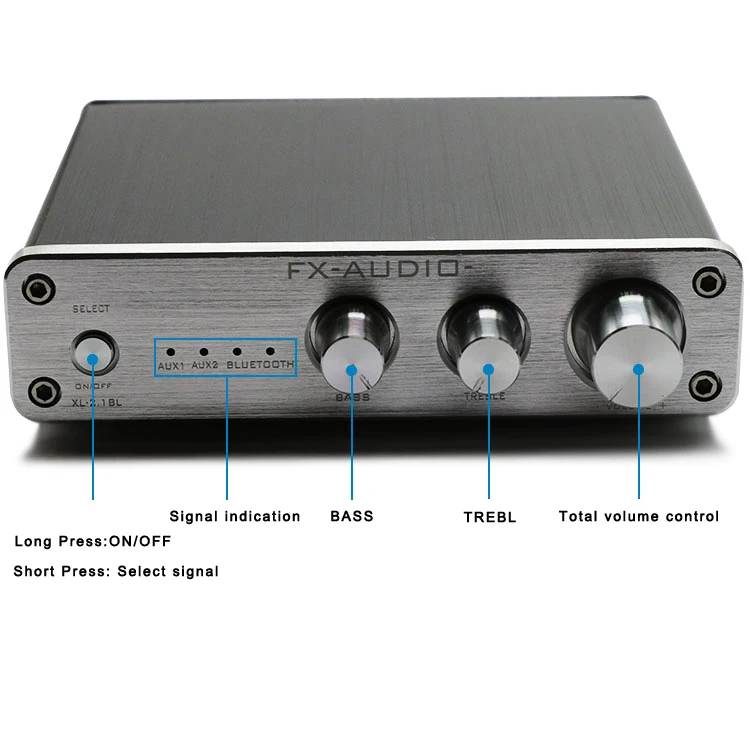 FX-AUDIO XL-2.1BL TPA3116 HIFI аудио высокой мощности Bluetooth 4,0 CSR8635 мультимедиа цифровой усилитель 50 Вт* 2+ 100 Вт с блоком питания
