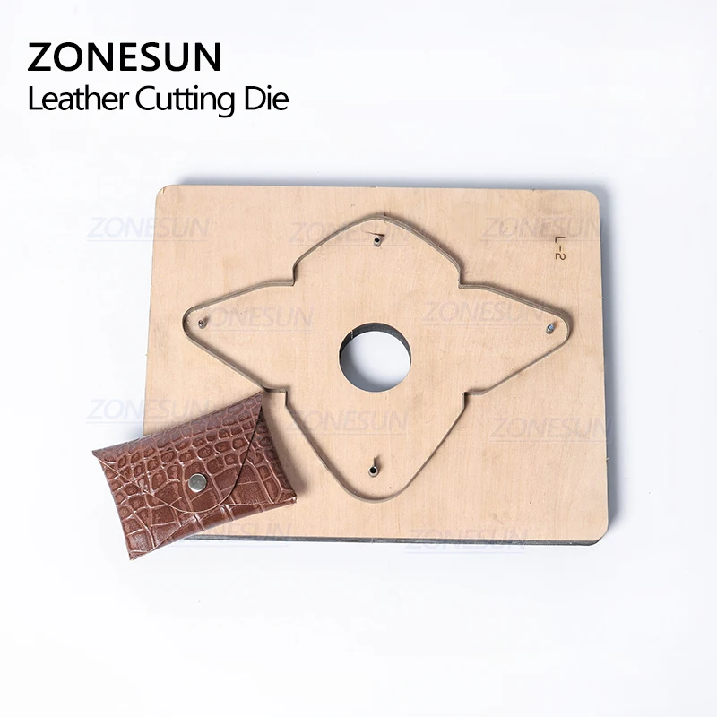 ZONESUN D2 пользовательский кожаный кошелек для монет резка штамповочный резак
