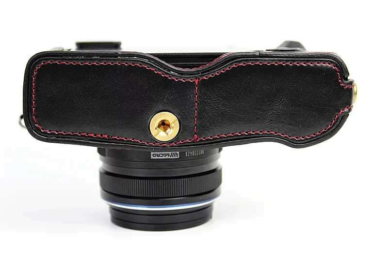 Модный чехол для камеры Olympus pen f penf из искусственной кожи с отверстием батареи|camera