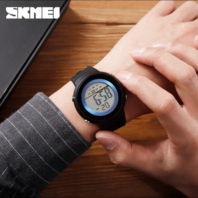 SKMEI 2019 новые модные светодиодные цифровые мужские часы уличные военные