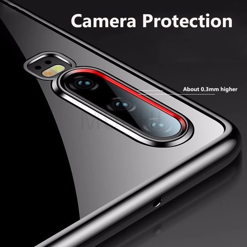 Чехол MUCHI для Huawei P30 Lite роскошный мягкий прозрачный чехол с лазерным покрытием Pro