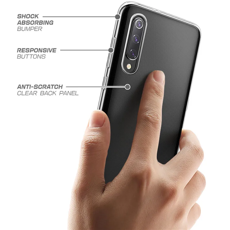 Для Xiaomi mi 9 чехол SE Ультратонкий Прозрачный мягкий ТПУ амортизирующая гибкая