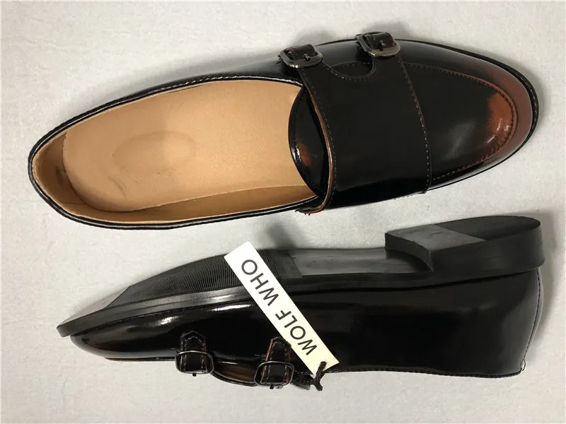 WOLF WHO Classic Men Shoes Breathable Comfortable Men Loafers Luxury Brand Men Dress Shoes For Wedding Dating Men's Flats X-199