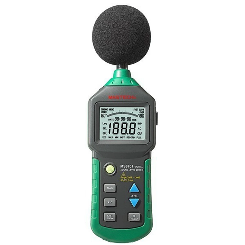 MASTECH MS6701 автоматический выбор диапазона Цифровой шумомер децибел Тестер 30dB к 130dB