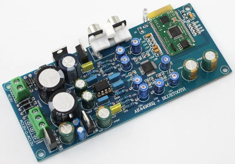 

breeze audio AK4490 + LME49720 Bluetooth 4.0 I2S fever amplifier audio decoding board Dual power supply independent