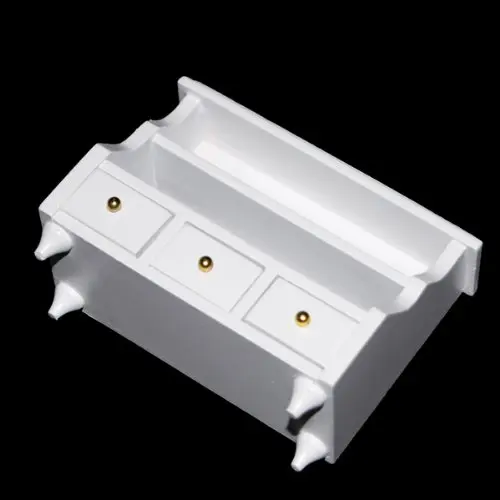 1/12 миниатюрная мебель для кукольного домика шкаф ванной туалетный белый |