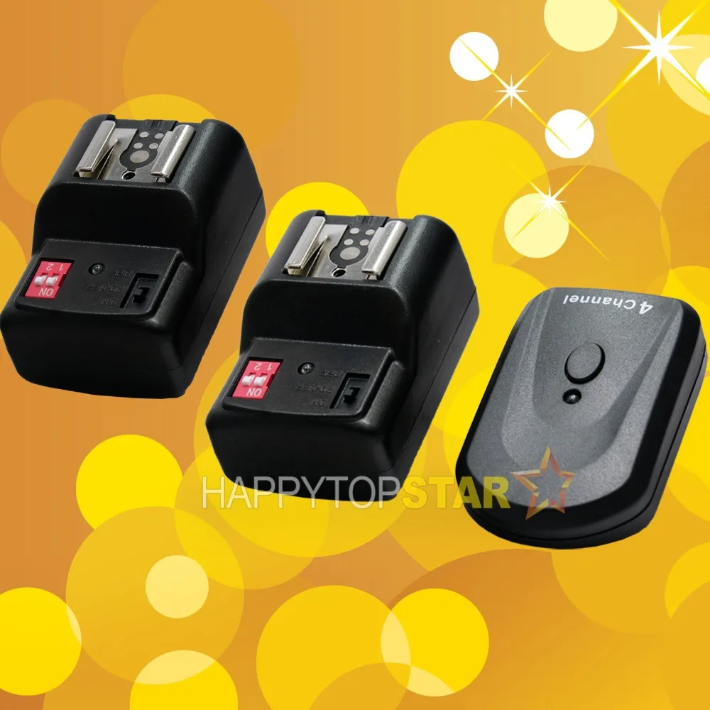 PT 04 4 канальный беспроводной студийный триггер для вспышки Горячий башмак 1