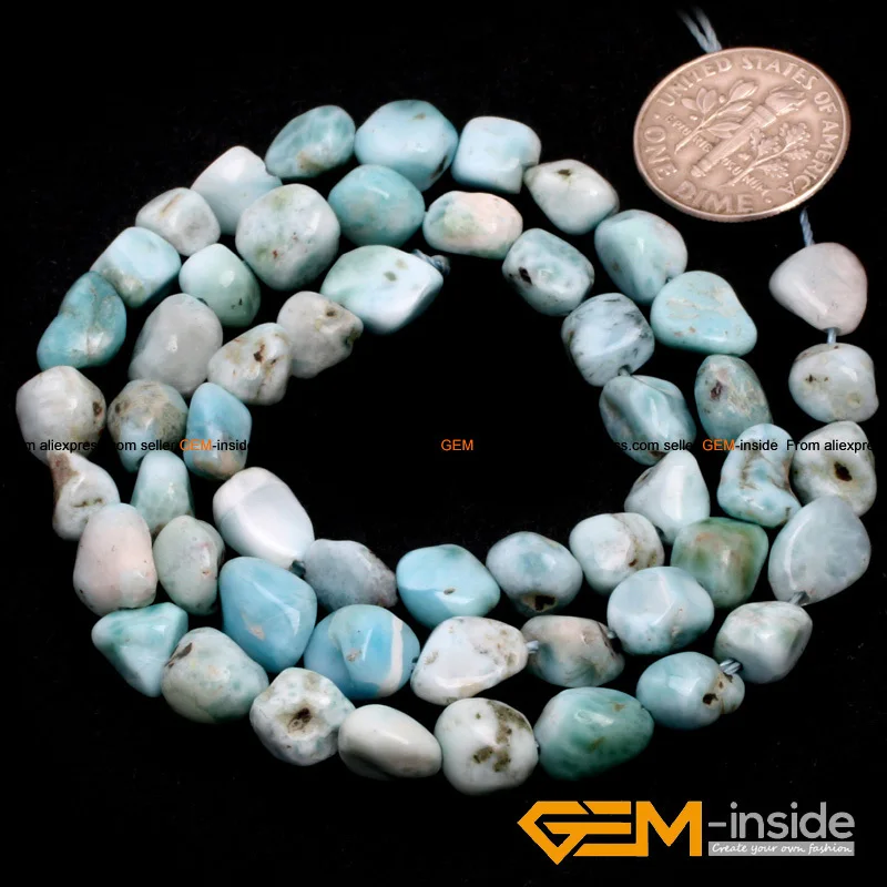 Larimar: 5x6 мм Бесплатная форма картофеля бусины из ларимара натуральные Larimar DIY