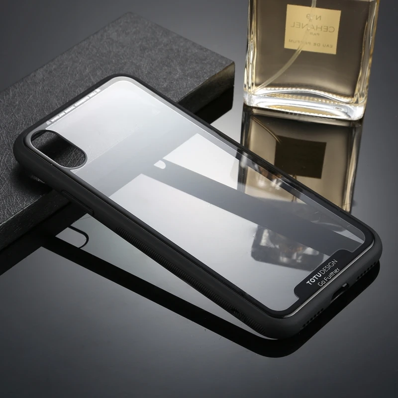 Чехол TOTU для iPhone XS прозрачный Ультратонкий чехол из ТПУ и поликарбоната с защитой