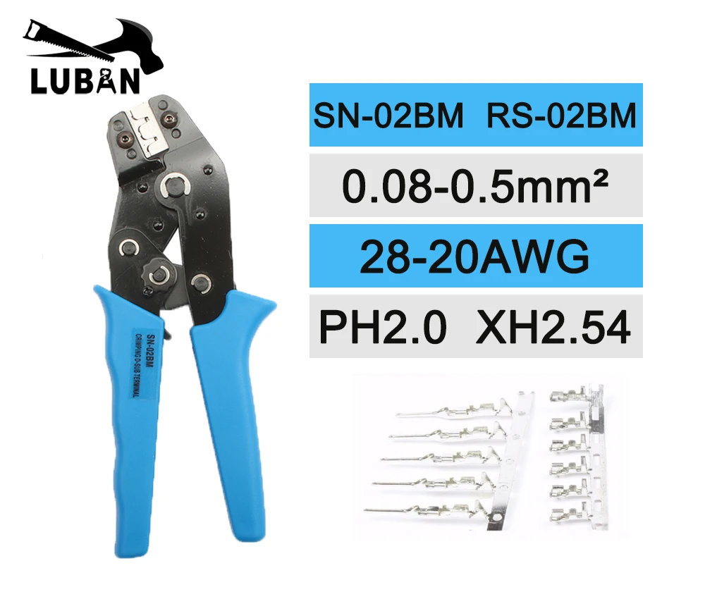 SN 02BM RS плоскогубцы PH2.0 Dupont клеммные D SUB клещи XH2.54 28 20AWG проволочная резка