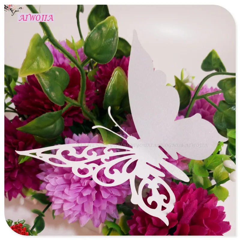 100 шт. бокалы в форме бабочки для вина|card birthday|laser cut birthday cardsdecorating cards |