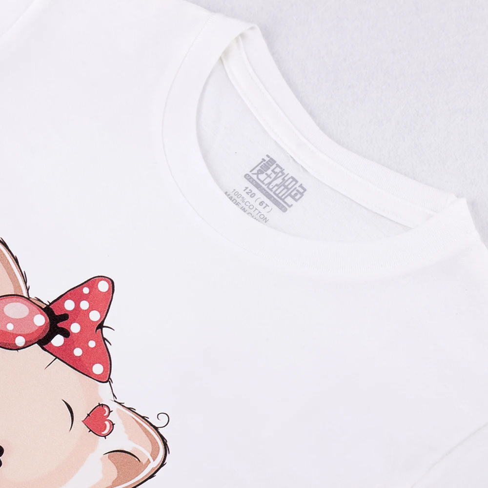 Детская футболка белые От 1 до 13 лет с днем рождения Kawaii Bear хлопковые короткие детские футболки топы для девочек, одежда для маленьких мальчиков, футболка