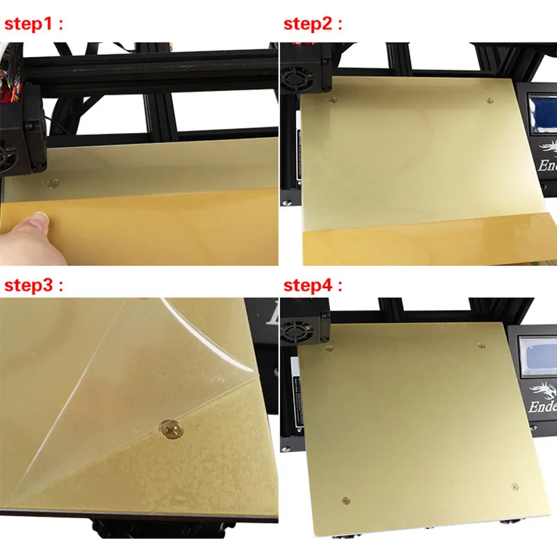Горячая кровать стальной лист пластина с высокой термостойкостью PEI Набор для MK3