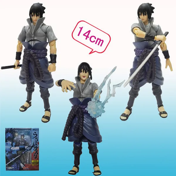 15cm Naruto movable Uchiha Sasuke Uzumaki PVC Action Figures toys Anime figure Toys For Kids children Christmas gifts | Игрушки и хобби