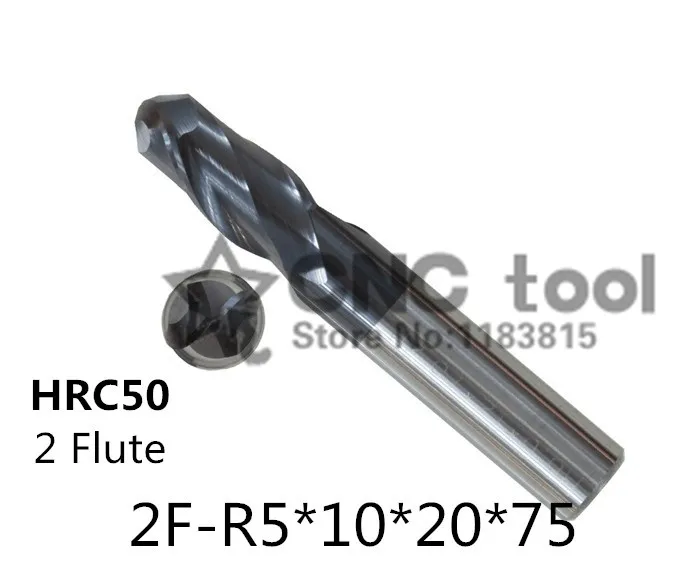 2018 фрезерные Фрезы с ЧПУ 2f r4.0*8*16*60 hrc50 карбидные концевые фрезы квадратные плоские