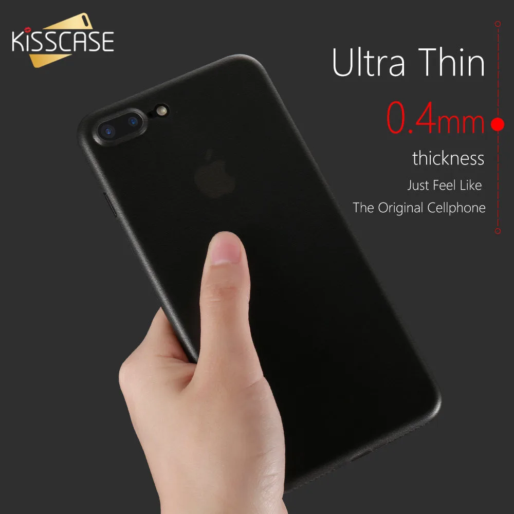 KISSCASE 0 4 мм противоударный PP чехол для iPhone X XR XS Max 7 8 Plus ультра тонкий полный Чехол