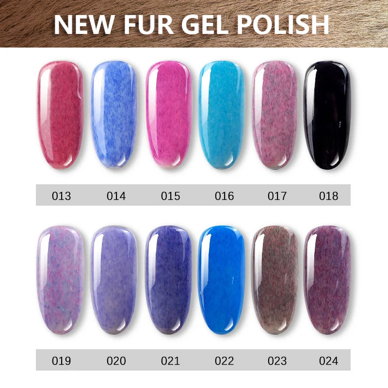 MSHARE 1kg Faux Fur Nail Gel Polish Hybrid Paint Varnishes Art UV Enamel 36 Colors | Красота и здоровье