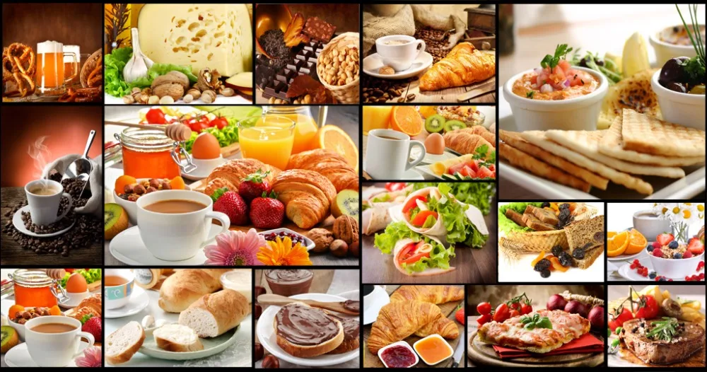 

European style 3d Curtain Delicious food For Living Room,Kitchen,shower room Curtain Decorative Drapes Cortina Rideaux pillowcas