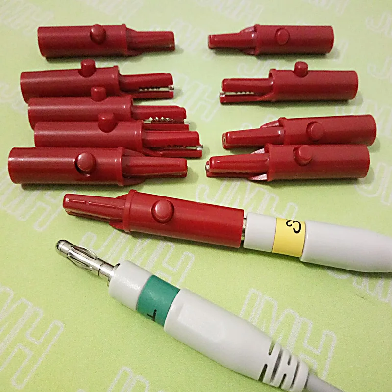 Адаптер для кабеля Alligator EKG подходит штекера типа Банан 4 0 10 шт.|adapter cable|adapter 1/4adapter