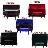 5 color a set simplicity front can open upright piano cover and stool cover