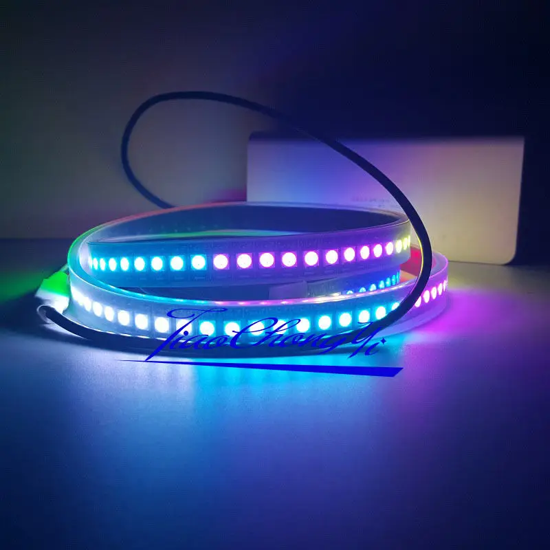 DC5V 1 м WS2812B 144 светодиодный ленточный светильник RGB индивидуально адресуемое
