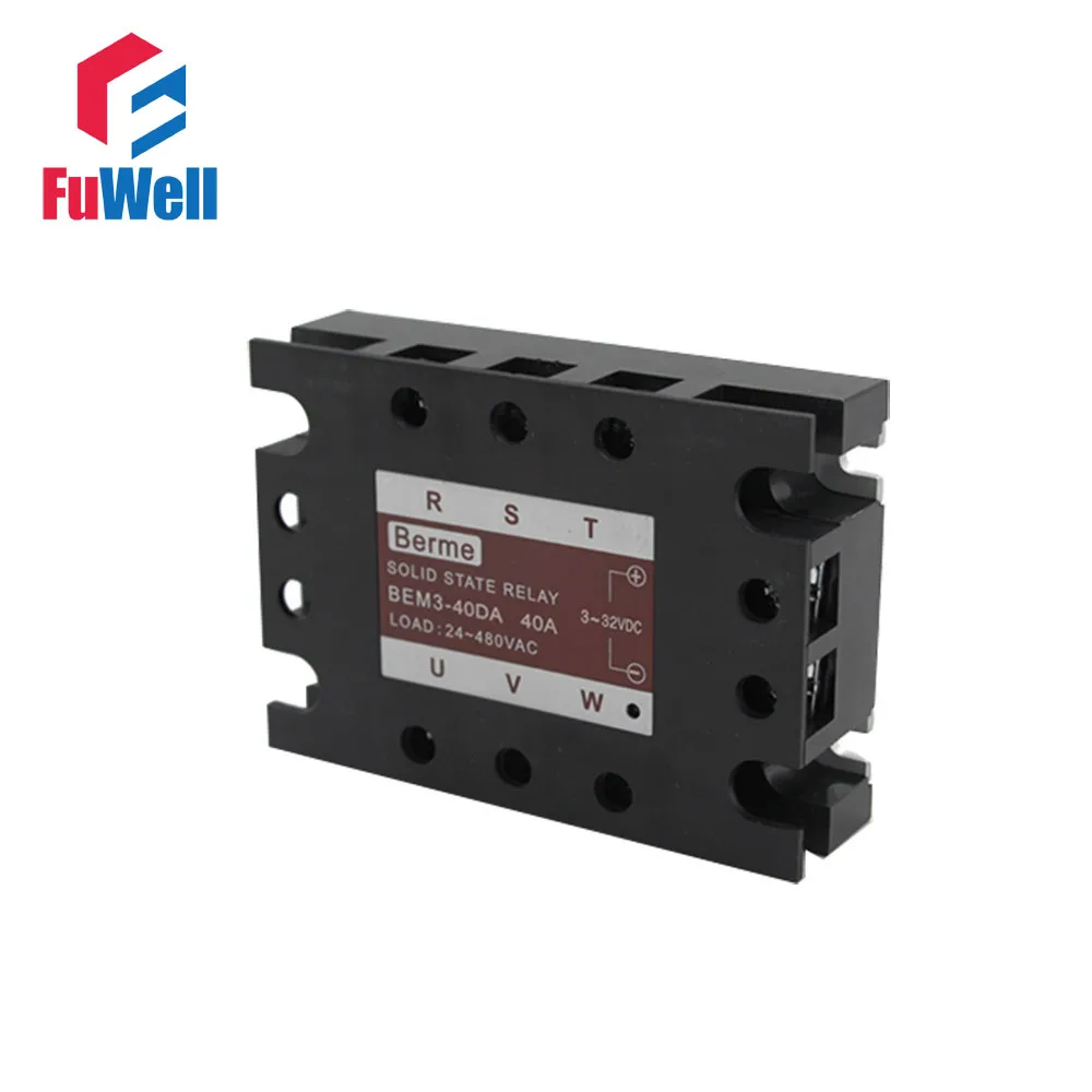 

3 фазы твердотельные реле SSR DC-AC 40DA