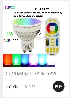 MiLight FUT012 E27 9 Вт RGB+ CCT Светодиодный прожектор лампы 110V 220V Полный Цвет дистанционного Управление WiFi смарт-лампы в виде Совместимость 4-Зона дистанционного управления