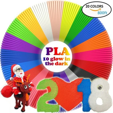 240m 20Colors PLA Dikale 3D Ручка для рисования Impresora Imprimante милый кот дизайн USB OLED 3D печать Ручка принтера Карандаш нити безопасности DIY подарок - Цвет: 240m 20Colors PLA