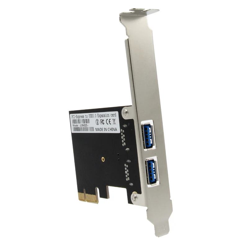 10 шт. Новый 2 портовый USB 3.0 PCI E Расширенная карта адаптер Внешний 3 0 5 Гбит/с Карта