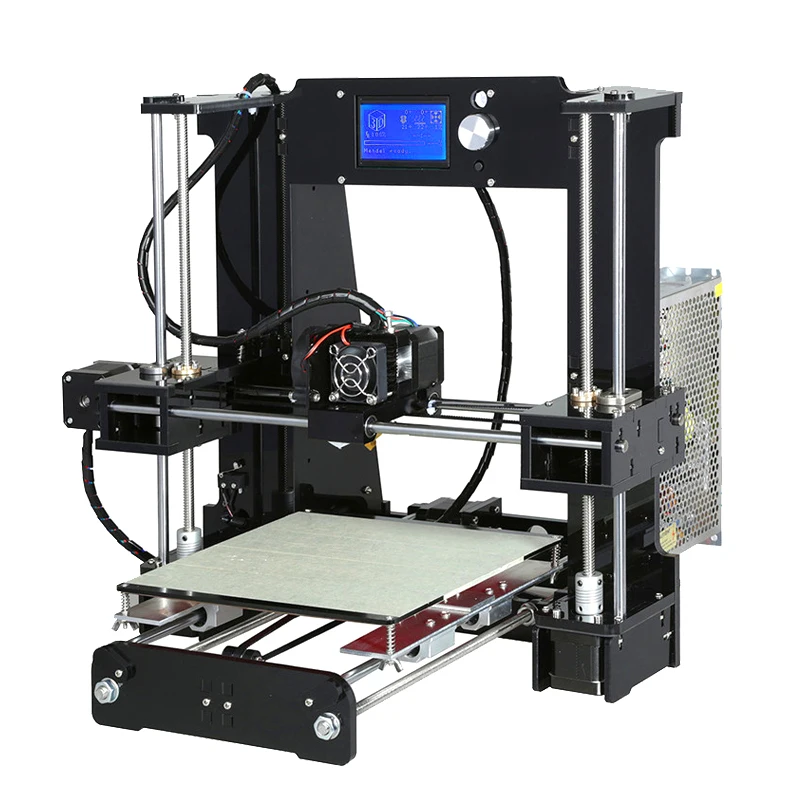 Anet A6 нормальный авто 3d принтер полная акриловая рамка экструдер Prusa i3 комплект DIY