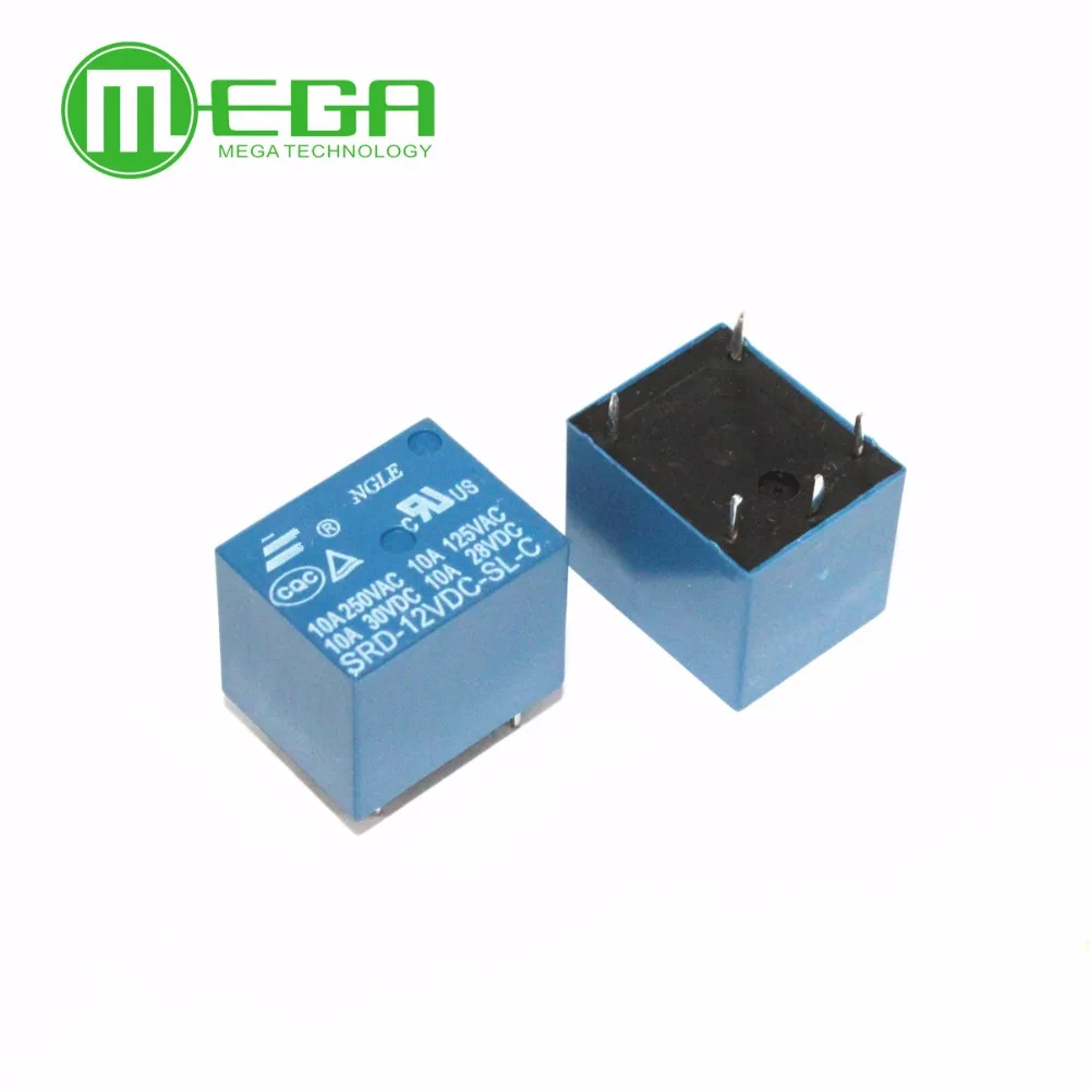 Новый 100 шт. 5VDC работающего на постоянном токе 12 В в Мощность реле SRD 05VDC SL C 12VDC 24VDC PCB