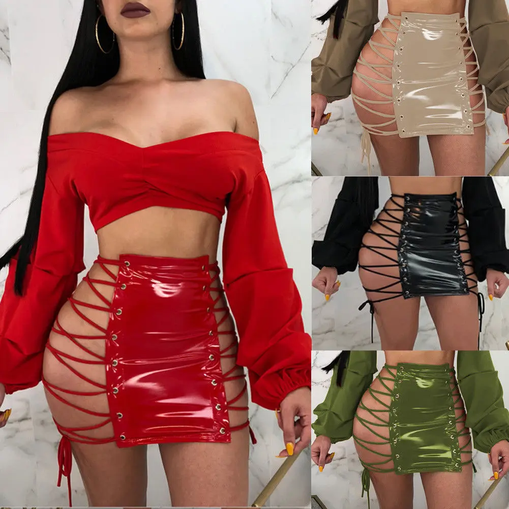 Модные женские туфли пикантные Высокая Талия Bandge кожа Карандаш Bodycon коротким