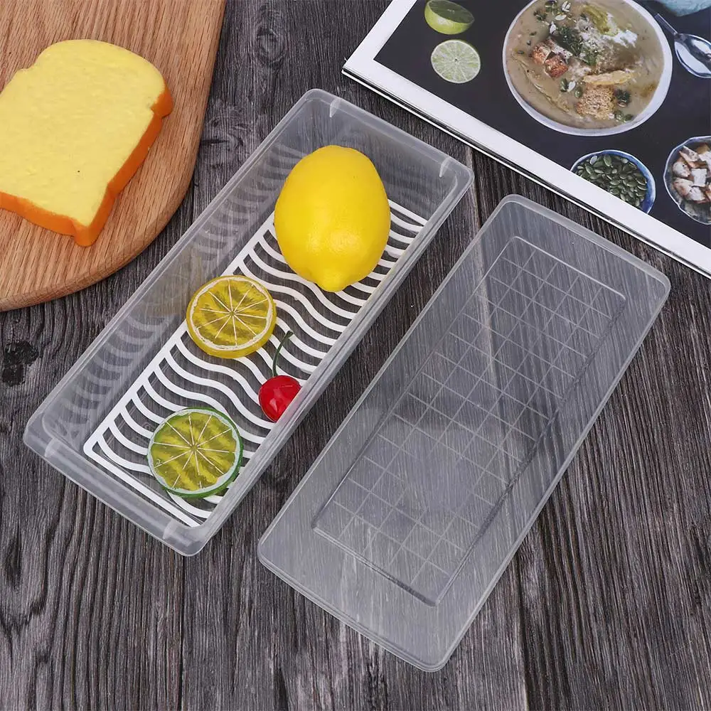 Коробка для хранения свежих продуктов, контейнер для кухни, коробка для хранения холодильника, съемная дренажная пластина, лоток для сохранения фруктов, овощей, свежих