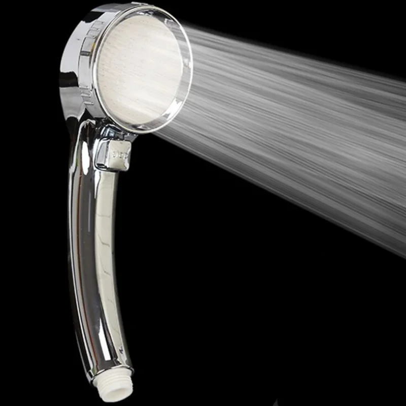 shower head Silver Набор душевых головок водосберегающий ПВХ душевой шланг с высоким давлением для ванной комнаты ручной переключатель душевой головки набор ABS пластик - Цвет: shower head Silver