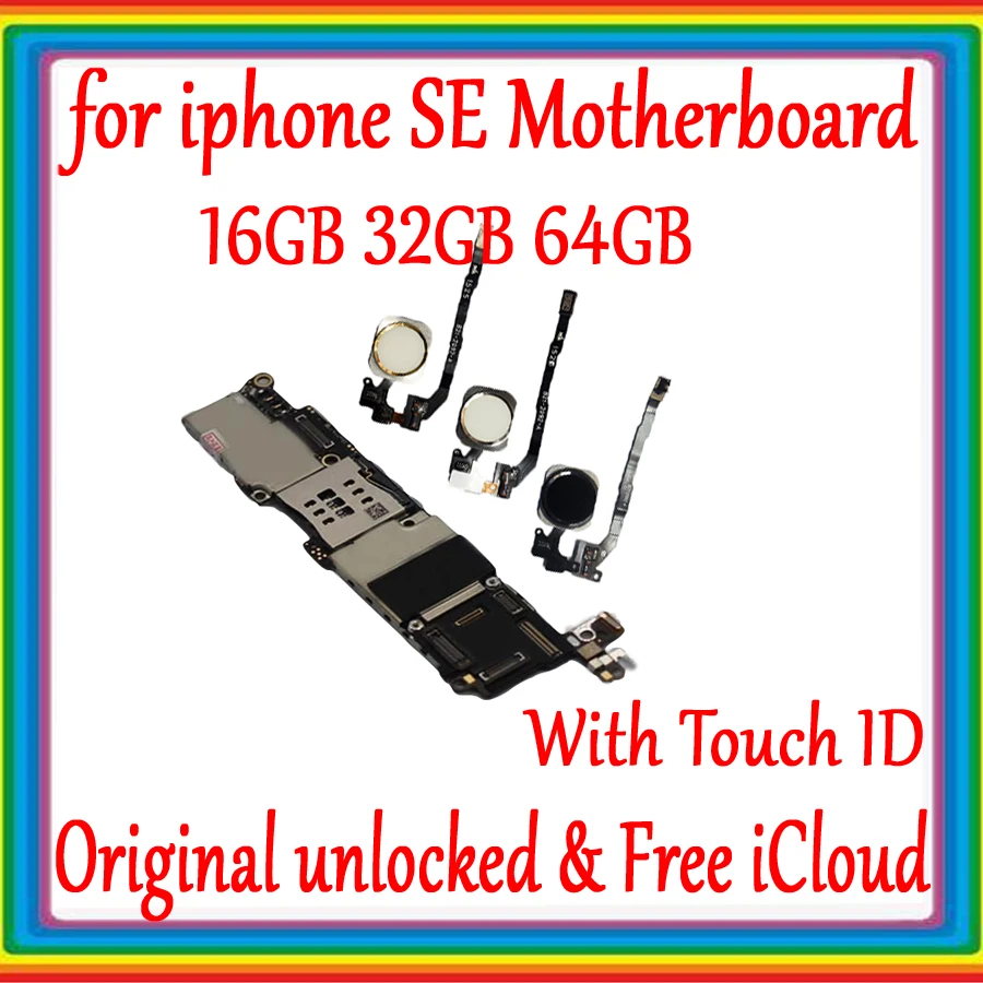 Оригинальная разблокированная материнская плата для iphone 5SE SE 16 Гб/32 ГБ/64 ГБ