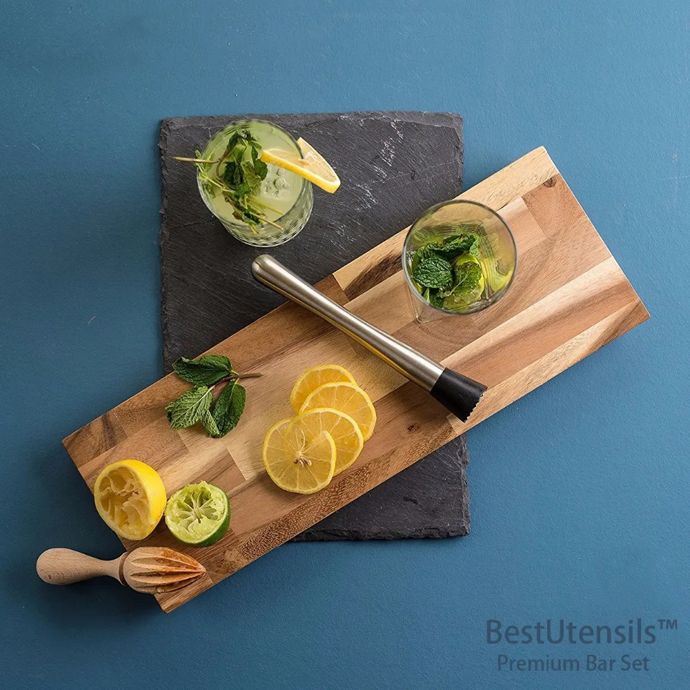 Новинка миксер для коктейлей и ложка смешивания из нержавеющей стали Mojito