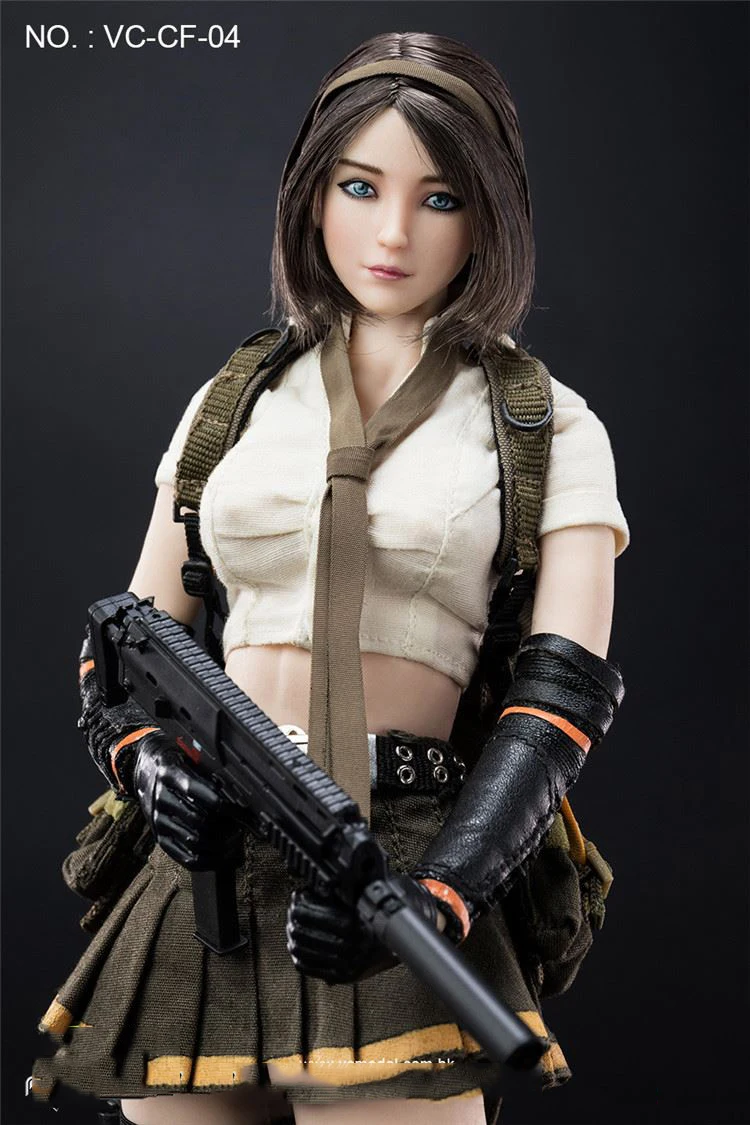 

VC-CF-04 1/6 Scale Female Figure Cross Fire Double Agent ZERO Action Figure Full Set Model Toy Doll For Fans Collection Gifts