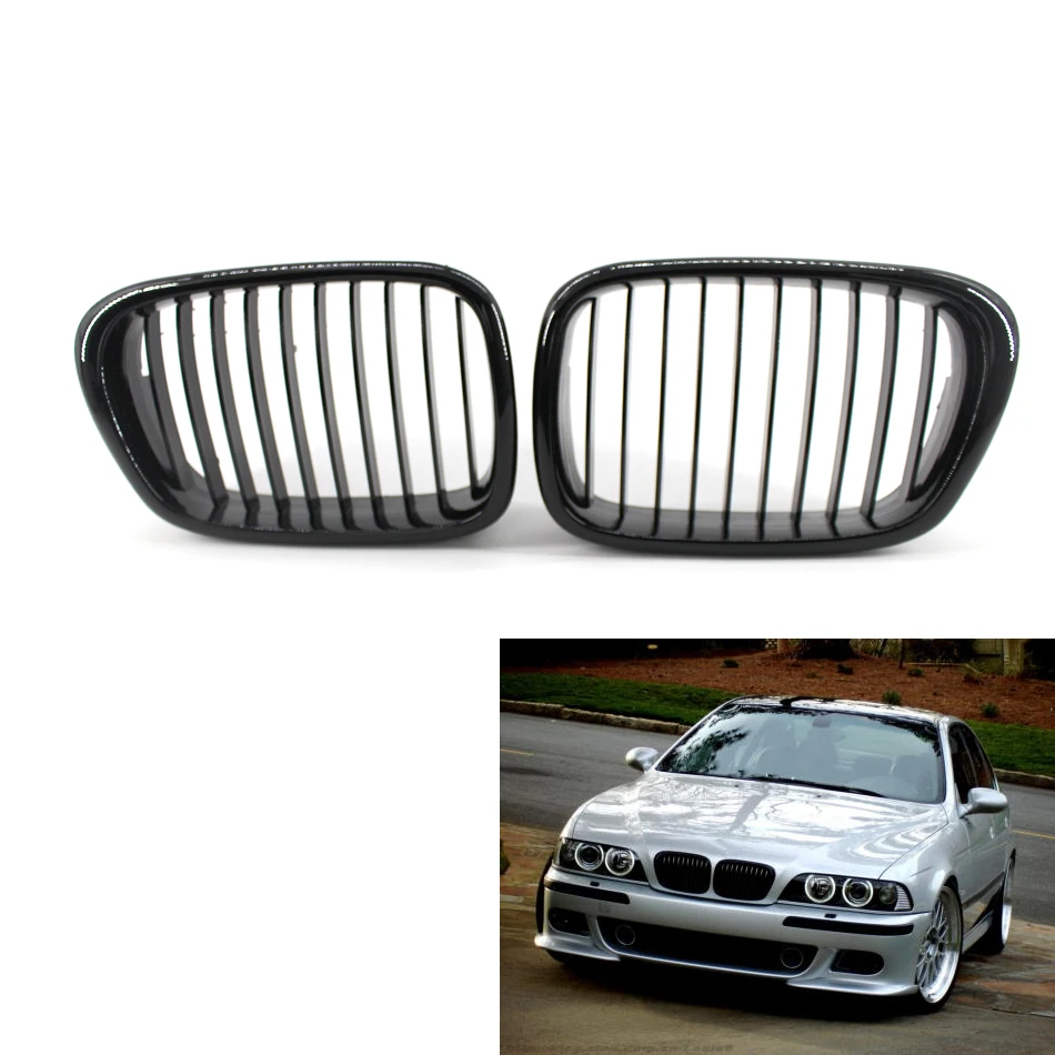 Передняя ножная решетка подходит для BMW E39 M5 99-03 5 серии глянцевый черный |