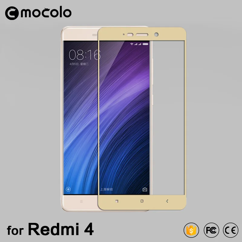 Mocolo 2.5D 0 33 мм Полное покрытие экрана 9H жесткая Защита закаленное стекло для Redmi 4