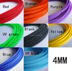 Бесплатная доставка, 10 м, 4 мм защитная оболочка, черная нейлоновая оплетка для автомобильного провода