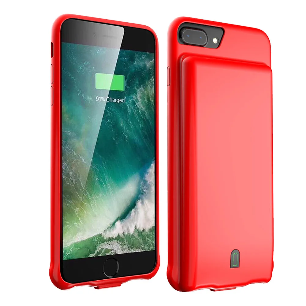 Чехол для аккумулятора 7000 мАч с мягким краем для Iphone 6 Plus 6S 7 Plus 8 plus, чехол для зарядного устройства с аудио