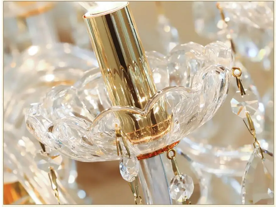 Современная хрустальная люстра для гостиной lustre sala обеденный стол Хрустальные европейские люстры освещение украшение дома
