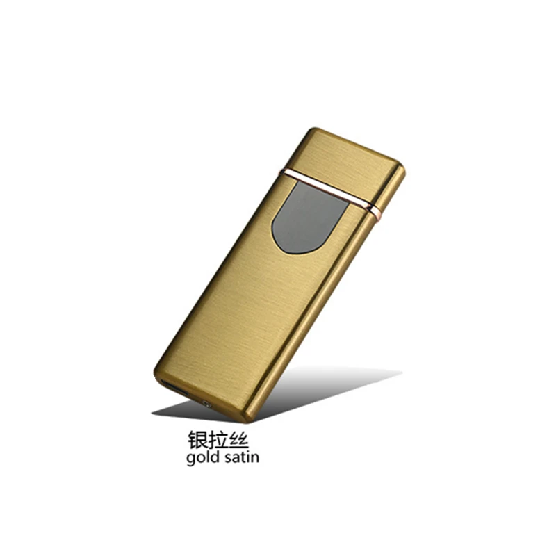 Новая Металлическая usb зарядка Зажигалка сенсорный экран электронная зажигалка маленькая зарядка электрическая зажигалка ветрозащитный мужской подарок - Цвет: A3