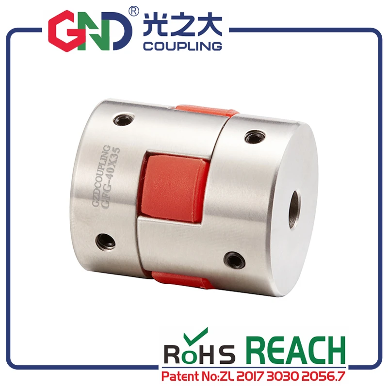 

flexible coupling GND D20 L30 hole minimum 3mm maximum 10mm jaw clamping flexible CNC flange kupplung wellen 8mm motor shaft
