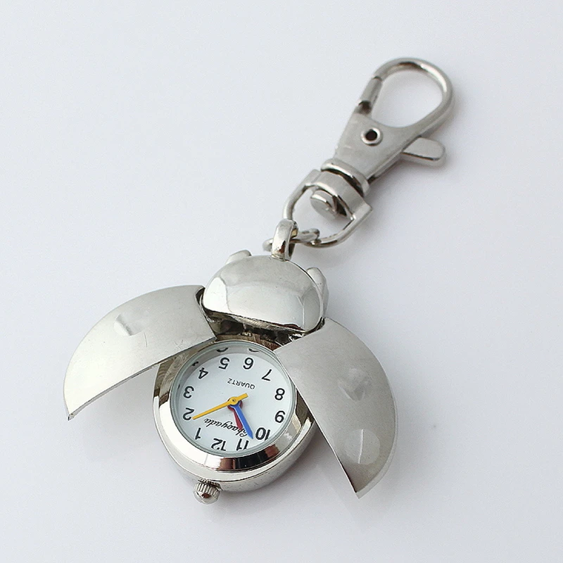 10 шт./лот разноцветное платье с подвеской в виде божьей коровки карманом часы